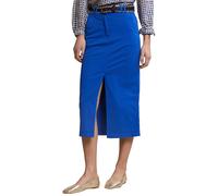 River Woods Blue Midi Stretch Skirt With Split Taglia: 38 | Minigonne Outlet | Donna | Blu