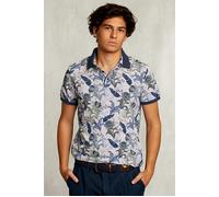 River Woods Custom Fit Cotton Floral Polo Dark Oyster Mix Grey Taglia: S | Polo Outlet | Uomo | Grigio