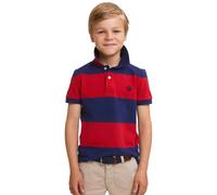 River Woods Custom Fit Striped Stretch Polo Royal Blue/harvard Red Taglia: 8 | Camicie Outlet | Unisex | Rosso