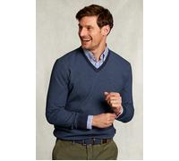 River Woods Custom Fit V-neck Sweater Dark Mombasa Mix Blue Taglia: S | Maglioni Outlet | Uomo | Blu