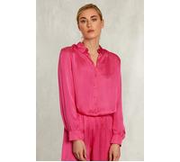 River Woods Fushia Viscose Blouse With Buttons Pink Taglia: 38 | Cappotti Outlet | Donna | Rosa