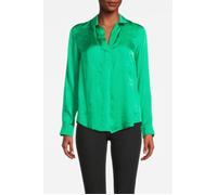 River Woods Green Uni Satin Blouse Long Sleeves Green Taglia: 38 | Cappotti Outlet | Donna | Verde