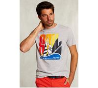 River Woods Normal Fit Dark Grey T-shirt Taglia: S | T-shirt stampate Outlet | Uomo | Grigio