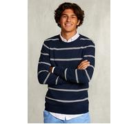 River Woods Slim Fit Striped Pima Cotton Sweater French Dark Mix Blue Taglia: L | Maglioni Outlet | Uomo | Blu