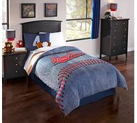 Riverbrook Home Juvenile Bedding Comforter Set, Twin, Grand Slam - Brown/Ivory, 5-Piece Set