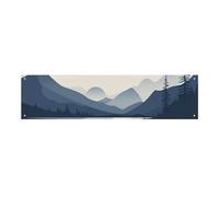 Rivers And Mountainsb - Striscione grande per feste, 120 x 30 cm, da appendere alla parete, per feste di compleanno, per esterni e interni, decorazione per feste