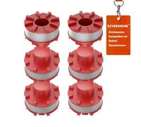 Rivershine 3405096 - Bobina di filo di ricambio, compatibile con Einhell GE-CT 36/30 LI E Solo, AGILLO 36/255 BL, AGILLO 18/200, diametro 2 mm, lunghezza 8 m (6 bobine)