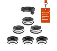 Rivershine 3405685 Bobina di ricambio compatibile con Einhell tagliaerba GC-ET 4530 RTV 400 RTV 550 RTV 550/1 (6 bobine, 1 copertura bobina)