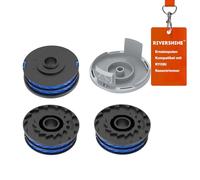 Rivershine RAC123 bobine di ricambio compatibili con tagliaerba Ryobi RLT4027, RLT4125, RLT5027, RLT6030, RLT5127, RLT6130 (3 bobine + 1 copertura bobina)