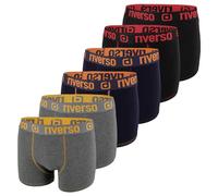 Riverso Boxer Uomo RIVOle - Confezione da 6 Slip da Uomo, Biancheria Intima, Retroshorts, Set Boxer Shorts Elasticizzati, Nero, Grigio, Blu, Bianco, Verde, Rosso, Arancione, Giallo, Taglia S, M, L, XL