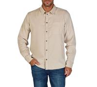 riverso Camicia da uomo a maniche lunghe, vestibilità normale, RIVMorten camicia per il tempo libero, da uomo, tinta unita, nero, beige, verde, S, M, L, XL, XXL, 3XL, 4XL, 5XL, Sabbia chiara., XL