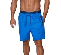 riverso Costume da bagno da uomo Regular Fit RIVBobby Pantaloncini corti Costume da bagno Pantaloncini da nuoto Shorts Ad asciugatura rapida Fantasia Elastico in vita Nero Verde Arancione Rosso Blu S