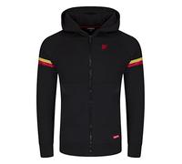 riverso - Felpa con cappuccio da uomo RIVDanilo, con chiusura lampo, in cotone, colore: nero, grigio, blu, rosso, verde, taglie: S, M, L, XL, XXL, 3XL, 4XL, 5XL, 4XL