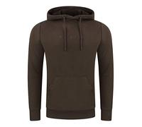 riverso Felpa con cappuccio da uomo RIVErik Regular Fit, felpa con cappuccio, nero, rosso, marrone, beige, navy, S, M, L, XL, XXL, 3XL, 4XL, 5XL, marrone scuro (21400), 4XL