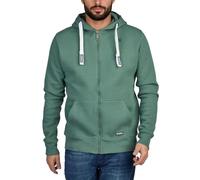 riverso - Felpa da uomo “Noah” con cappuccio e chiusura lampo, tinta unita, in cotone, colore nero, taglia selezionabile dalla S alla 5XL