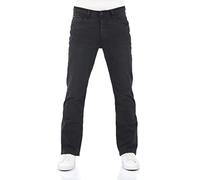 riverso Jeans da uomo stretch Bootcut RIVFalko Jeans Pantaloni Denim Nero Blu Grigio 29 30 31 32 33 34 36 38 40, Black Denim (B122), 33W x 30L