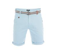 riverso Pantaloncini Chino Uomo RIVKlaas Regular Fit Bermuda, con Cintura, Pantaloncini Corti Estivi, 98% Cotone, Verde, Rosso, Blu, Beige, Grigio, W30 - W42 - Light Blue (19200) - W34