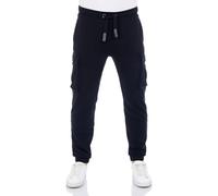 riverso Pantaloni cargo da jogging da uomo in cotone lungo, vestibilità normale, RIVLoris, pantaloni cargo sportivi, pantaloni sportivi per il tempo libero, tasche rosso, blu, nero, verde, S, M, L,