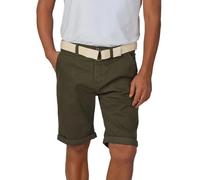 riverso Pantaloni corti da uomo estivi chino pantaloncini con cintura Regular Fit RIVHenry Bermuda Stretch Blu Navy Rosso Verde Arancione Beige Grigio 30 31 32 33 34 36 38 40 42 44 46, Verde cipresso