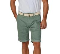 riverso Pantaloni corti da uomo estivi chino pantaloncini con cintura Regular Fit RIVHenry Bermuda Stretch Blu Navy Rosso Verde Arancione Beige Grigio 30 31 32 33 34 36 38 40 42 44 46, Verde minerale