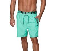 riverso RIVBobby - Costume da Bagno da Uomo, Pantaloncini Corti, Estivi, Sport, Spiaggia, con Coulisse, 100% Poliestere, Nero, Verde, Arancione, Rosso, S, M, L, XL, XXL, 3XL, 4XL, 5XL