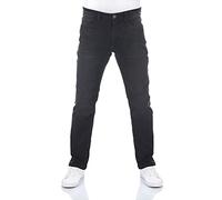 riverso RIVChris Jeans da uomo, elasticizzati, lunghi, elasticizzati, taglio dritto, colore nero, blu, grigio, 29, 30, 31, 32, 33, 34, 36, 38, 40, Black Denim (24000), 31 W/32 L