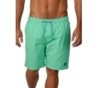 riverso RivDavid - Costume da Bagno da Uomo, Corto, con Coulisse, 100% Poliestere, Nero, Blu, Rosso, Verde, S, M, L, XL, XXL, 3XL, 4XL, 5XL Verde Brillante (12600) M