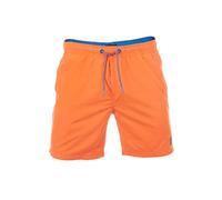 riverso RIVDavid - Costume da bagno lungo da uomo, vestibilità normale, con elastico in vita, nero, blu, rosso, verde, arancione, S, M, L, XL, XXL, 3XL, 4XL, 5XL, arancione brillante, XXXL