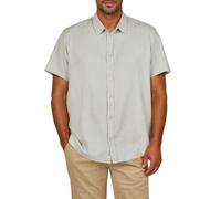 riverso RIVEmilio, camicia da uomo a maniche corte, vestibilità normale, per il tempo libero, estiva, in lino, tinta unita, bianco, beige, blu, verde, navy, S, M, L, XL, XXL, 3XL, 4XL, 5XL, Sabbia