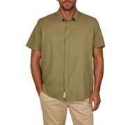 riverso RIVEmilio, camicia da uomo a maniche corte, vestibilità normale, per il tempo libero, estiva, in lino, tinta unita, bianco, beige, blu, verde, navy, S, M, L, XL, XXL, 3XL, 4XL, 5XL