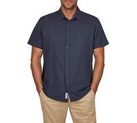 riverso RIVEmilio, camicia da uomo a maniche corte, vestibilità normale, per il tempo libero, estiva, in lino, tinta unita, bianco, beige, blu, verde, navy, S, M, L, XL, XXL, 3XL, 4XL, 5XL