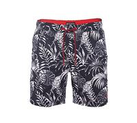 riverso, RIVKai, pantaloncini da bagno da uomo, Regular Fit, con coulisse, sportivi, a vita elastica, con motivo, nero, blu, verde, oliva, S M L XL XXL 3XL 4XL 5XL, XXL