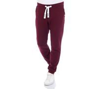 riverso RIVLino Pantaloni da jogging da uomo in cotone lungo, vestibilità normale, pantaloni sportivi per il tempo libero, pantaloni sportivi, grigio, rosso, blu, nero, verde, S, M, L, XL, XXL, 3XL,