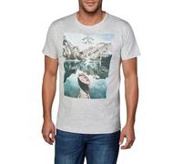 riverso RIVLukas - Maglietta da uomo in cotone, con scollo rotondo, a maniche corte, estive, stampa verde, blu, bianco, grigio, giallo, turchese, S, M, L, XL, XXL, 3XL, 4XL, 5XL, Light Grey Melange