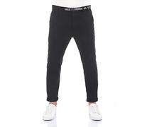 riverso RIVMalte - Pantaloni chino da uomo, slim fit, con cintura, per il tempo libero, in cotone elasticizzato, nero, verde, beige, blu, w29 w30 w31 w32 w33 w34 w36 w38