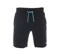 riverso RIVMax - Pantaloncini corti da uomo, in cotone, colore nero, rosso, blu, grigio, rosa, verde, S, M, L, XL, 2XL, 3XL, 4XL, 5XL, Nero - turchese, M
