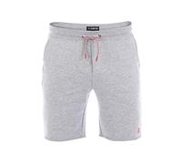 riverso RIVMax - Pantaloncini corti da uomo, in cotone, colore nero, rosso, blu, grigio, rosa, verde, S, M, L, XL, 2XL, 3XL, 4XL, 5XL, Grigio chiaro mélange (23100), M