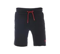 riverso RIVMax - Pantaloncini corti da uomo, in cotone, colore nero, rosso, blu, grigio, rosa, verde, S, M, L, XL, 2XL, 3XL, 4XL, 5XL, nero e rosso, L