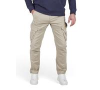 riverso RIVNick - Pantaloni cargo lunghi da uomo, con tasche elasticizzate, colore nero, verde, beige, marrone, 30, 31, 32, 33, 34, 36, 38, 40, 42, Sabbia bagnata, 40