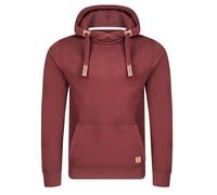 riverso RIVNiklas Felpa con Cappuccio da Uomo, con Tasche a Marsupio, Collo Incrociato, Regular, Tinta Unita, Cotone, Grigio, Marrone, Verde, Rosso, Blu, Nero - Porta Rossa (Bjd). XXXXXL