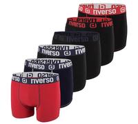 riverso RIVOle, boxer da uomo, confezione da 6 pezzi, biancheria intima, stile retrò, boxer elasticizzati, nero, grigio, blu, bianco, verde, rosso, arancione, giallo, S, M, L, XL, XXL, 3XL, 4XL, 5XL