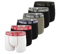 riverso RIVOle, boxer da uomo, confezione da 6 pezzi, biancheria intima, stile retrò, boxer elasticizzati, nero, grigio, blu, bianco, verde, rosso, arancione, giallo, S, M, L, XL, XXL, 3XL, 4XL, 5XL,