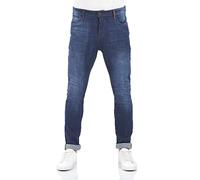 riverso RIVToni - Jeans da uomo, denim di cotone stretch, taglio affusolato, nero, blu, grigio, girovita: circa 74 cm/W29, 76 cm/W30, 79 cm/W31, 81 cm/W32, 84 cm/W33, 86 cm/W34, 91 cm/W36, 97 cm/W38