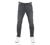 riverso RIVToni - Jeans da uomo, denim di cotone stretch, taglio affusolato, nero, blu, grigio, girovita: circa 74 cm/W29, 76 cm/W30, 79 cm/W31, 81 cm/W32, 84 cm/W33, 86 cm/W34, 91 cm/W36, 97 cm/W38