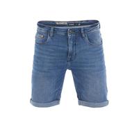 riverso RIVUdo - Pantaloni Corti da Uomo in Denim, 99% Cotone, Pantaloncini di Jeans, Bermuda, Jeans Short, Grigio, Azzurro, Blu, Nero, W30 - W42 - Middle Blue Denim (M214) - W33