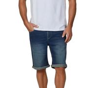 riverso RIVUdo - Pantaloni Corti da Uomo in Denim, 99% Cotone, Pantaloncini di Jeans, Bermuda, Jeans Short, Grigio, Azzurro, Blu, Nero, W30 - W42 - Dark Blue Denim (D233) - W40