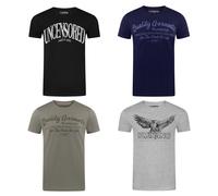 Riverso T-Shirt Uomo Cotone Regular Fit Rivleon 4er Set Pacco Girocollo Corto