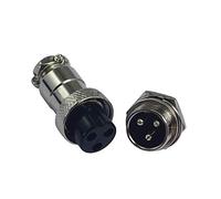 RIVERWELD 3 pin Presa Connettore Spina Aviazione 16-3P Maschio e Femmina Metallo Autobloccante 2 pezzi