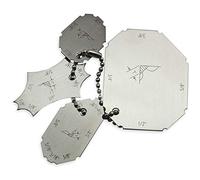 RIVERWELD Calibro per saldatura in quattro pezzi Misura angolo Spessore saldatura a filetto e lunghezza gamba saldatura Dimensioni gola Segni pollici