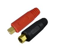 RIVERWELD Cavo di saldatura connettore pannello - spina EDKL10-25 200 Ampere connettore rapido rosso e nero confezione da 2 pezzi